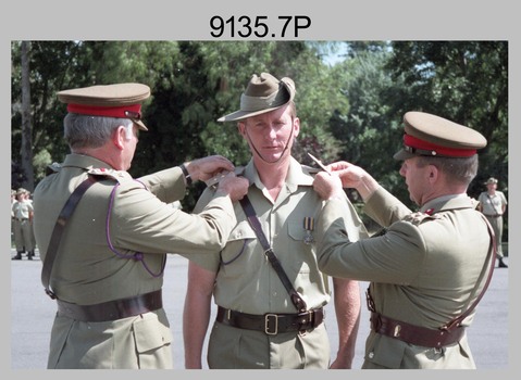 CO's Parade at the Army Survey Regiment, Fortuna Villa, Bendigo. 1990.