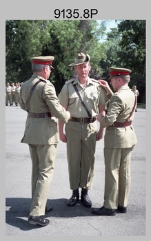 CO's Parade at the Army Survey Regiment, Fortuna Villa, Bendigo. 1990.