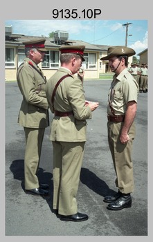 CO's Parade at the Army Survey Regiment, Fortuna Villa, Bendigo. 1990.