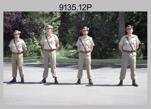 CO's Parade at the Army Survey Regiment, Fortuna Villa, Bendigo. 1990.