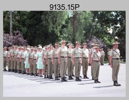 CO's Parade at the Army Survey Regiment, Fortuna Villa, Bendigo. 1990.