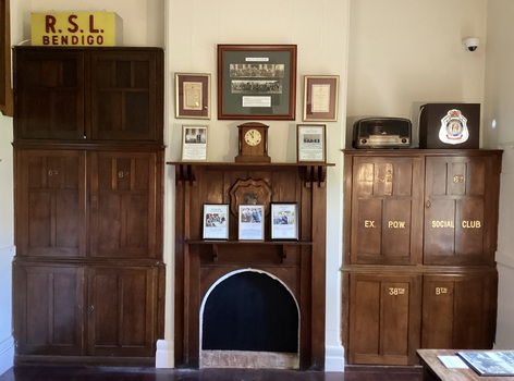 Overall view units association cupboards soldiers memorial institute bendigo.