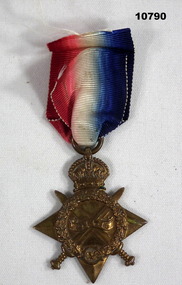 1914-15 Star with original ribbon.