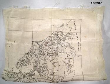 WW2 silk maps, Sarawak 1940.