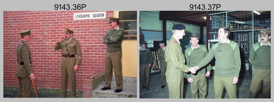 Chief of the General Staff and RSM-A Visit to the Army Survey Regiment, 1990.