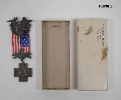 US 1902 Spanish War Veteran Medal.