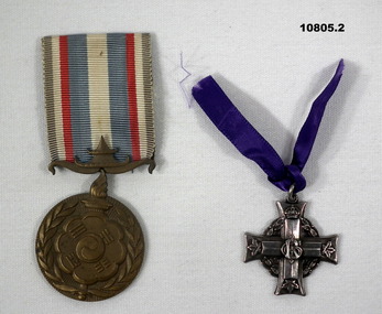 Korean War Medal and Canadian Cross.