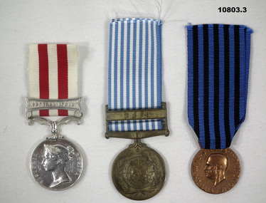 Various medals for miscellanous actions.