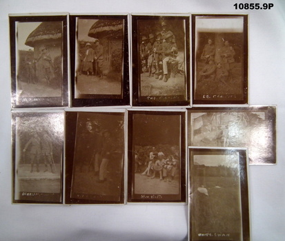 Collection of photographs depicting WW1 Australian soldiers.