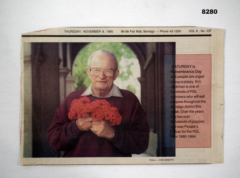 Article relating to Remembrance day.