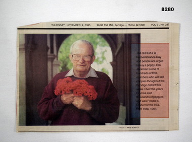 Article relating to Remembrance day.