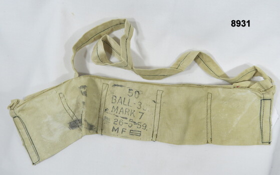 Five (5) Pouch cotton Ammunition Bandolier.
