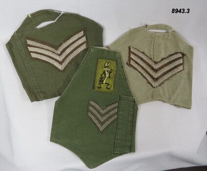 Army brassards are wearable Insignia attachments.