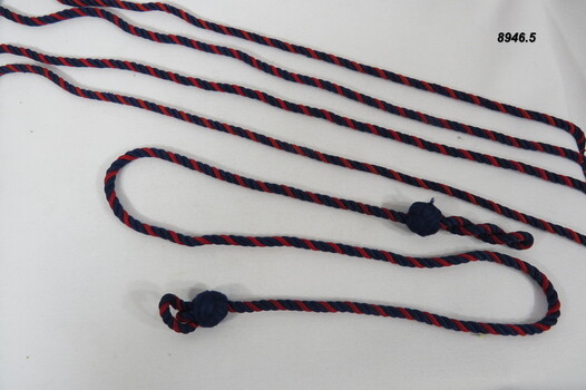 Lanyards - worn over the shoulder by Australian Army Units.