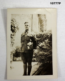 Sepia photo of a Soldier in the Staley collection.