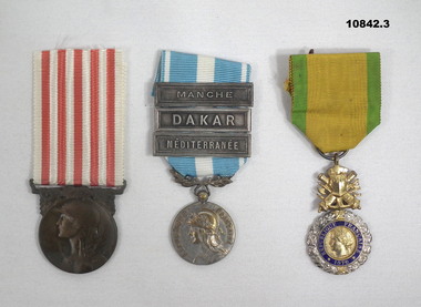 Various French Military Medals.