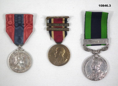 Three British Imperial Medals unmounted.