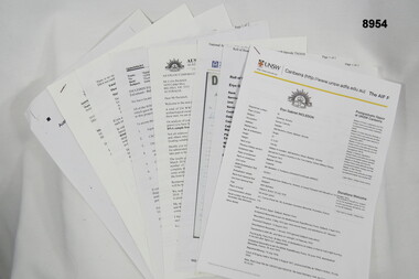 Ten page document relating to WW1 Soldier - ERYX GABRIEL INCLEDON.