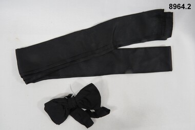 Uniform items worn at night, Bow tie and Cummerbund.