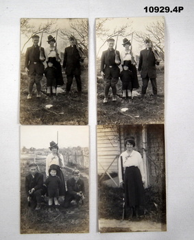 Four photo postcards in the Staley collection.