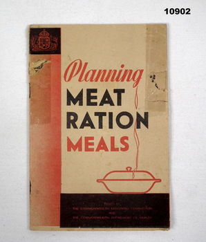 Pamphlet re planning Ration meals, Staley collection.