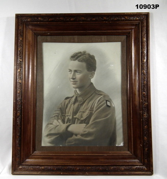 Framed photograph WW1, Staley collection.
