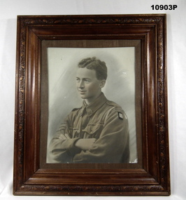 Framed photograph WW1, Staley collection.
