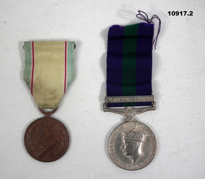 British and Korean Service Medals.