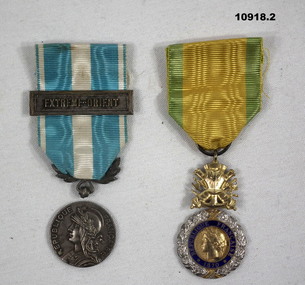 French Active Service Military Medals.