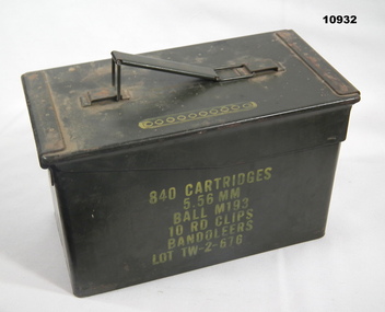 Ammunition box, 5.56mm, 840 cartridges.