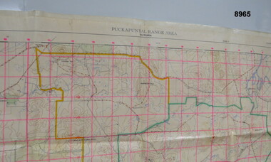 Large waterproof map of Puckapunyal.