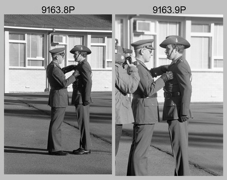 Medal Presentation, Corps Day Parade Army Survey Regiment, Fortuna Villa, Bendigo. 28th June 1989.