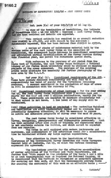 Photocopies of original Dept of Defence Memos