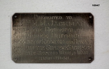 Memorabilia - IN MEMORY OF, WW2