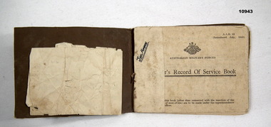 Administrative record - RECORD OF SERVICE BOOK, WW2