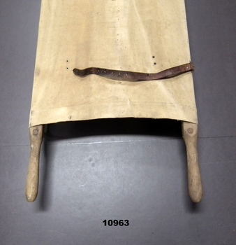 Canvas Army Medical stretcher.