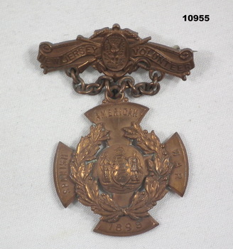 Bronze medal - Spanish-American War 1898.