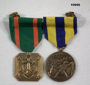 US Navy Medals for Expeditions & Achievement.