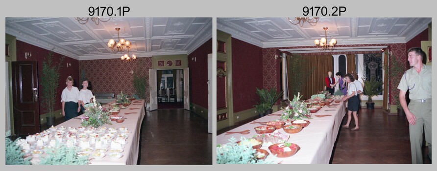 Officers Mess Ball Dining, Army Survey Regiment, Fortuna Villa, Bendigo, 17th of February 1990. 