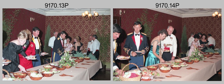 Officers Mess Ball Dining, Army Survey Regiment, Fortuna Villa, Bendigo, 17th of February 1990. 