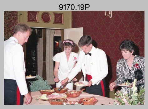 Officers Mess Ball Dining, Army Survey Regiment, Fortuna Villa, Bendigo, 17th of February 1990. 