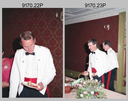 Officers Mess Ball Dining, Army Survey Regiment, Fortuna Villa, Bendigo, 17th of February 1990. 