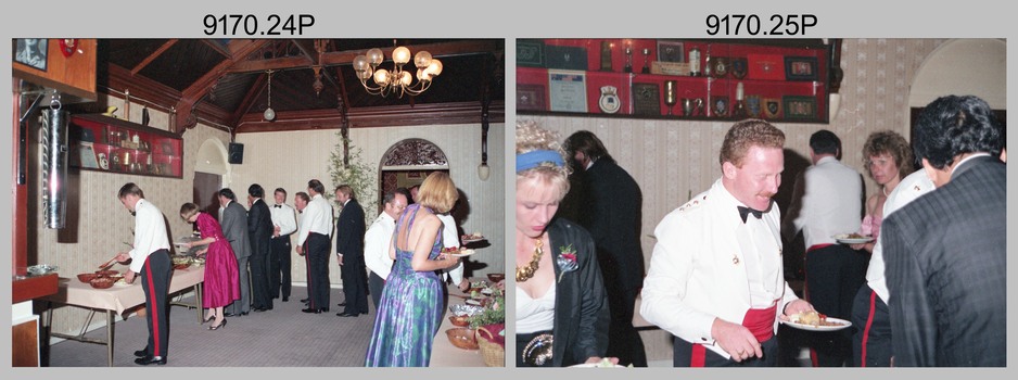 Officers Mess Ball Dining, Army Survey Regiment, Fortuna Villa, Bendigo, 17th of February 1990. 