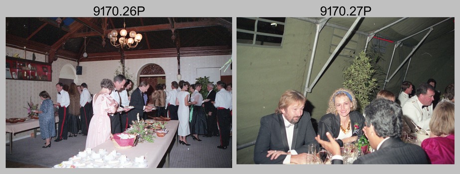 Officers Mess Ball Dining, Army Survey Regiment, Fortuna Villa, Bendigo, 17th of February 1990. 