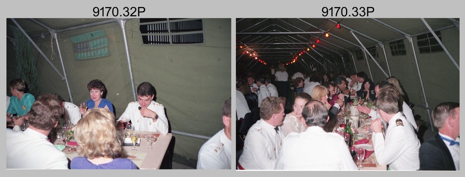 Officers Mess Ball Dining, Army Survey Regiment, Fortuna Villa, Bendigo, 17th of February 1990. 