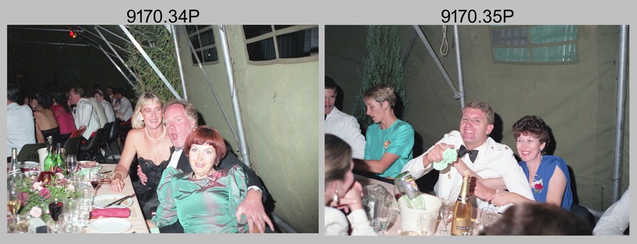 Officers Mess Ball Dining, Army Survey Regiment, Fortuna Villa, Bendigo, 17th of February 1990. 