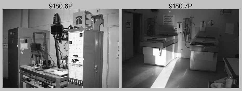 Personnel and Equipment in Lithographic Squadron at the Army Survey Regiment, Fortuna Villa, Bendigo. 1990.