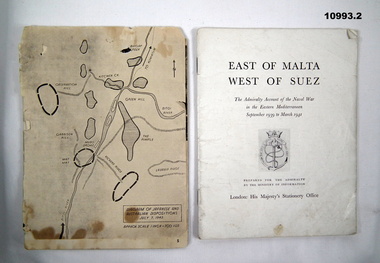 Booklet, WW2 operations, Mediterranean and New Guinea.