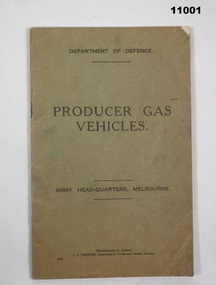 Manual on Gas vehicles 1939.