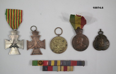 Ethiopian Group of five medals.